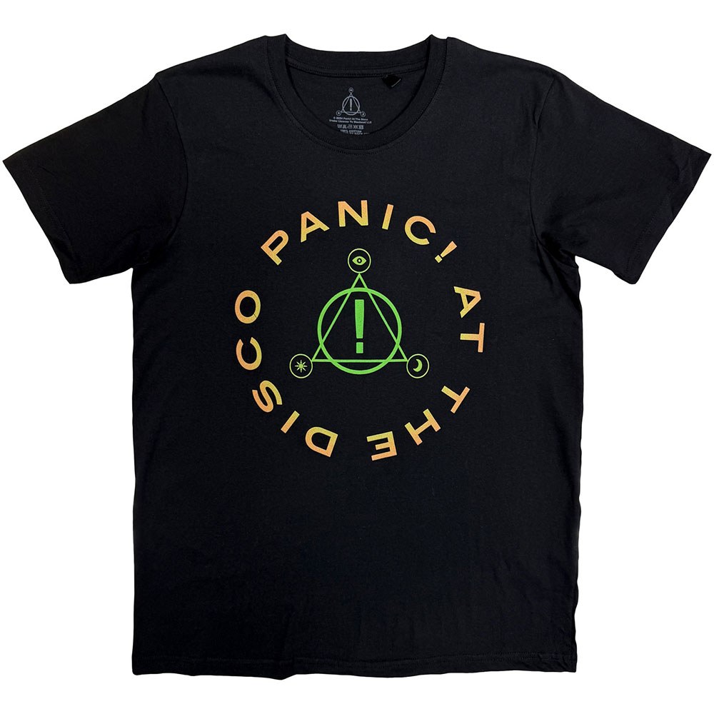 Panic! At The Disco - Triangle Circle Heren Tshirt - Zwart